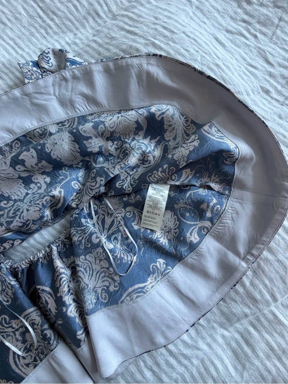 NWT Free People Blue Elegant Blouse - Picture 7 of 10
